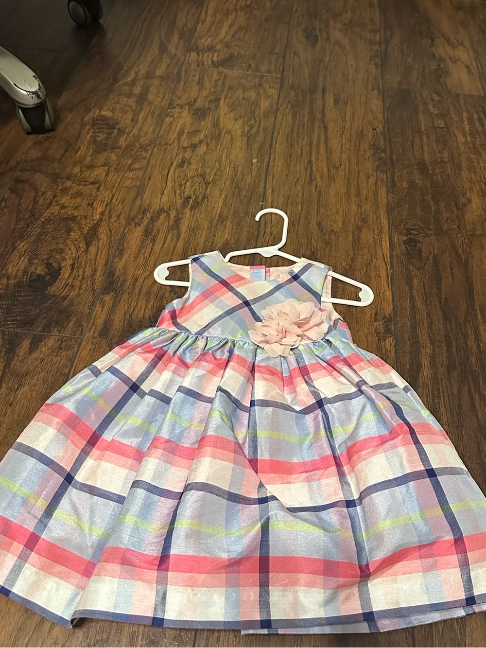 Gymboree Plaid Party Dress in Pink, Blue & Lavender